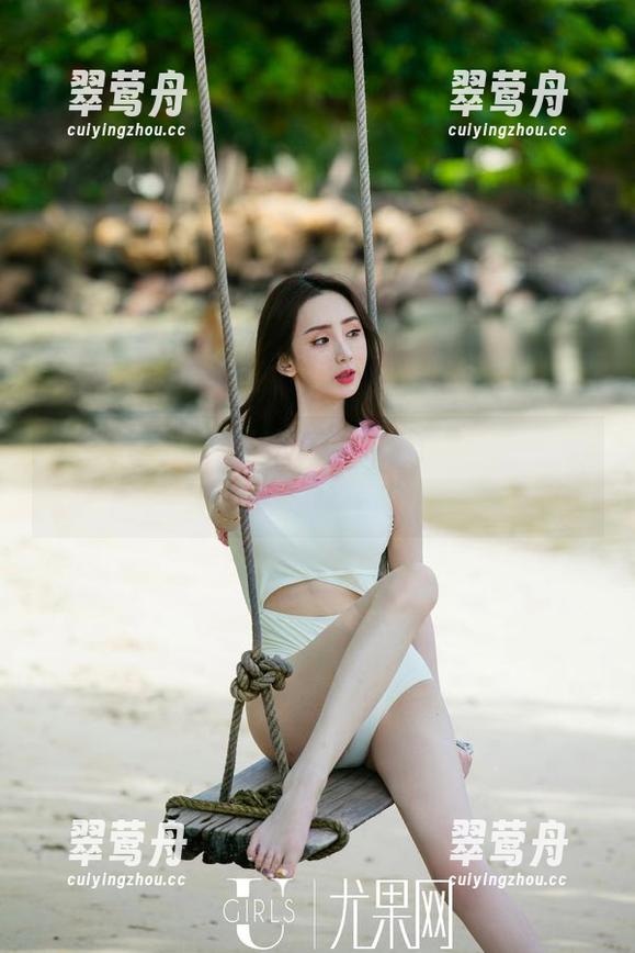 尤果网 - 陈雅漫这白裙，像迷失的云朵，找不到上片原图了吧？