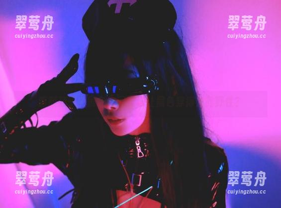 清颜颜子与黑色套图：谁让黑色穿得如此野性？